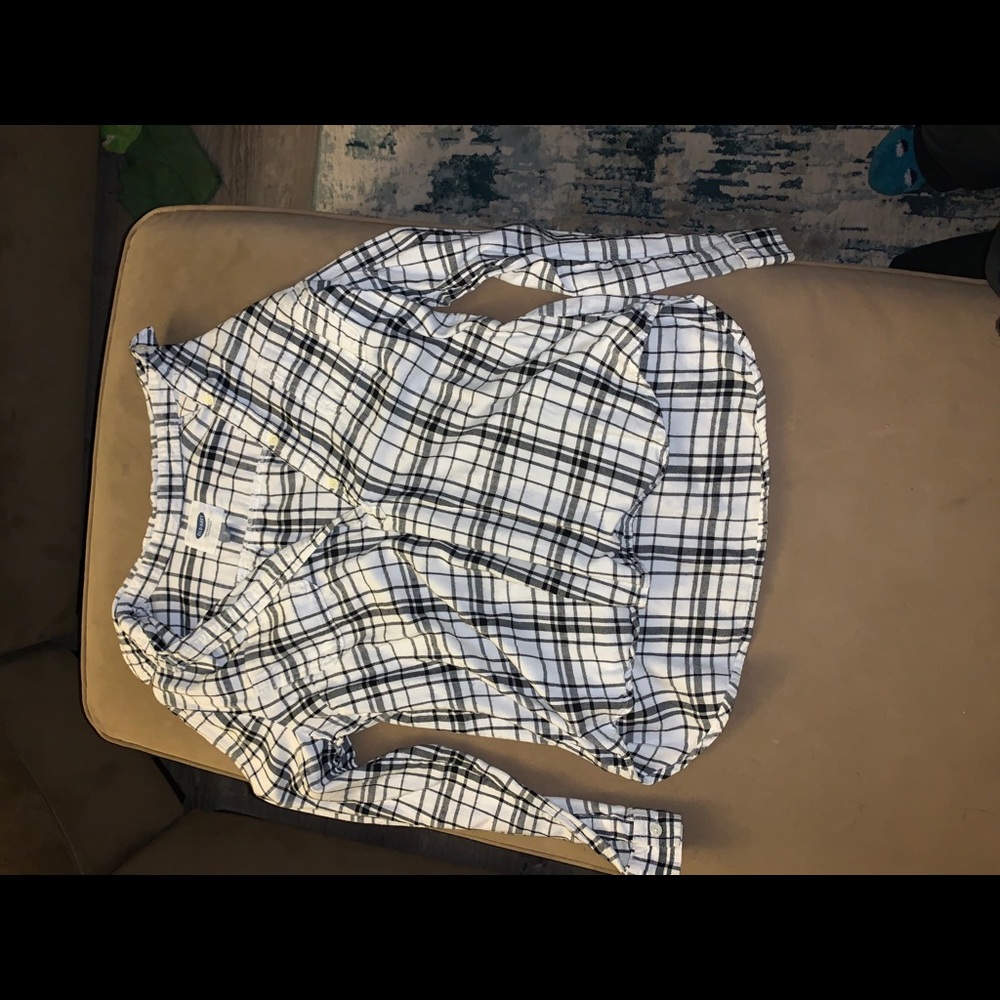 pullover plaid dress shirt